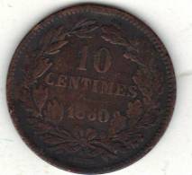 LUXEMBOURG KM 23.2 10cts 1860. (3P26) - Luxembourg