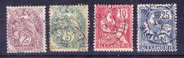 Alexandrie N°20 - 23 - 24 - 27 Oblitérés - Used Stamps