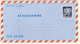 AEROGRAMME # PRINCE RAINIER III ET ALBERT # TYPE 1981 # VALEUR FACIALE 3,30 F # - Enteros  Postales