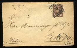 Lettre Vers GENOVA  Février 1879 - Briefe U. Dokumente