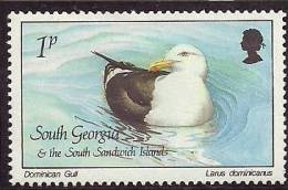 South Georgia And South Sandwich Is 1987 Birds Aves Oiseaux Vegels  Kelp Gull  MH - Seagulls