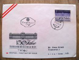 Cover Sent In Austria Osterreich 1965 Ersttag Fdc Technische Hochschule Wien - Storia Postale