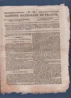 GAZETTE NATIONALE DE FRANCE 11 04 1797 - PHILADELPHIE - LONDRES ALLEMAGNE - GRANVILLE - BÂLE SUISSE - MORTROIX - Kranten Voor 1800