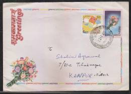 India Greetings Postal Stationary Ysed  Envelope# 45450  Inde Indien - Covers