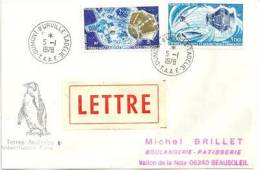 Télémesure De Kerguelen, Lettre Postée A Dumont D'Urville. (Manchot Adélie) 1978 - Storia Postale