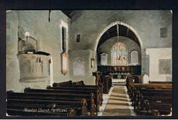 RB 925 - 1912 Postcard - Interior Newton Church - Porthcawl Glamorgan Wales - Glamorgan