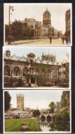 RB 925 - 3 Postcards - Oriel Magdalen - Christ Church College - Oxford Oxfordshire - Oxford