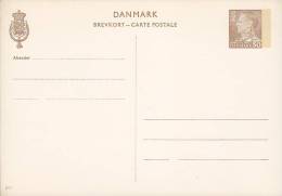 Denmark Postal Stationery Ganzsache Entier 50 Øre King Frederik IX. (211) Mint Card - Postal Stationery