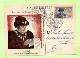 CARTES 1° JOUR. 1945  -   LOUIS XI--ANGERS - ....-1949