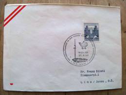 Cover Sent In Austria Osterreich Ersttag Fdc Wien Special Cancel Wig 64 - Lettres & Documents