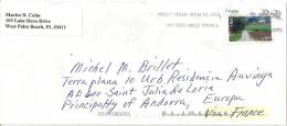 Airmail Stamp Lancaster County Of Pennsylvania Sur Lettre Adressée En Andorre - 3c. 1961-... Brieven