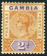 Gambia #22 Mint Hinged 2p Victoria From 1898 - Gambia (...-1964)