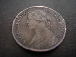 Great Britain 1866 QUEEN VICTORIA  FARTHING  USED  CONDITION As Seen. - B. 1 Farthing