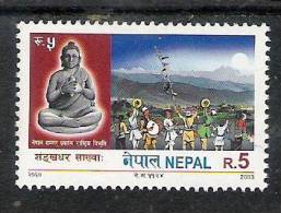 NEPAL 2003  Shankar  Dahr Sakhwa,. Yvert 739 ;1 Value  Religion, Buddhism, Buddha,MNH(**) - Buddhism