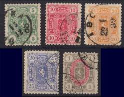 Finnland Finland Mi# 20-24 Gest. M€ 32,- - Oblitérés