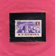 ROMANIA - ROMINA 1963 AIR MAIL Savinesti Chemical Plant (synthetic Fibers) AEREA IMPIANTO CHIMICO FIBRE SINTETICHE USED - Used Stamps