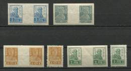 Russia 1922 Mi 217-8 B ZS,   V -VI B ZS Imperf. Gutter Pairs MNH Cv 160 Euro - Ongebruikt