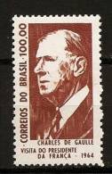 Brésil Brasil 1964 N° 763 ** Général, Charles De Gaulle, Président, France, Portrait, Cravatte - Neufs