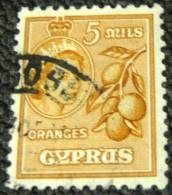 Cyprus 1955 Oranges 5m - Used - Cipro (...-1960)