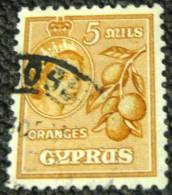 Cyprus 1955 Oranges 5m - Used - Chypre (...-1960)