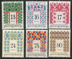 HUNGARY - 1996. Folk Art IV. MNH!!! Mi: 4389-4394. - Ungebraucht