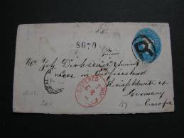 == Canada , Front Page Only Of Registered  Montreal 1891 Over London To Germany - Cartas & Documentos