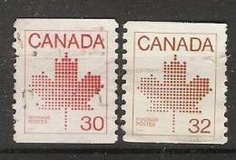 Canada  1982-83  Canadian Maple Leaf Emblem   (o) - Coil Stamps