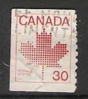 Canada  1982-83  Canadian Maple Leaf Emblem   (o) - Coil Stamps