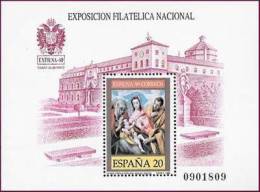SPAIN 1989 EXFILNA '89  National STAMP Philatelic Exhibitions Philately Toledo MNH Michel BLK 34 Scott 2601 - Blocks & Sheetlets & Panes