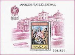 SPAIN 1989 EXFILNA '89  National STAMP Philatelic Exhibitions Philately Toledo MNH Michel BLK 34 Scott 2601 - Sammlungen