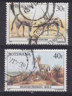 Botswana 1987 Mi. 415, 417     30 & 40 T Oryx & Bergriedbock - Botswana (1966-...)