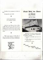 Br45088 Clohars Carnoet Finistere Grand Hotel Des Dunes Megeve Hotel "les Mousotis" Depliant Format 10x25 Cm 2 Scans - Clohars-Carnoët