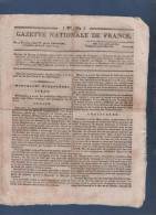 GAZETTE NATIONALE DE FRANCE 28 04 1797 - BERGAME SALO MILAN VERONNE VENISE - BOIS FORETS - EMIGRES - SOLDES MILITAIRES - Zeitungen - Vor 1800