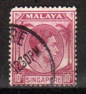 SINGAPORE - 1948/52 YT 9 (A) USED - Singapour (...-1959)