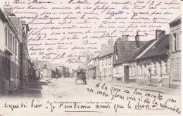 CPA 80 VILLERS BRETONNEUX, La Rue De La Gare; Dos De 1905 Scanné ( Belle Carte ) - Villers Bretonneux
