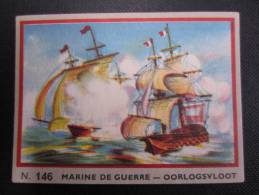 CHROMO Chocolat JACQUES (M33) MARINE DE GUERRE OORLOGSVLOOT (2 Vues) N° 146 Combat Naval D'Aboukir (01/08/1798) - Jacques