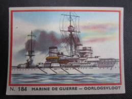 CHROMO Chocolat JACQUES (M33) MARINE DE GUERRE OORLOGSVLOOT (2 Vues) N° 184 Le Cuirassé Anglais "DREANOUGHT" 1906 - Jacques