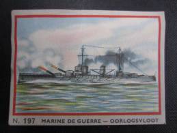 CHROMO Chocolat JACQUES (M33) MARINE DE GUERRE OORLOGSVLOOT (2 Vues) N° 197 Le Croiseur Cuirassé Allemand "SCHARNHORST" - Jacques