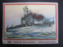 CHROMO Chocolat JACQUES (M33) MARINE DE GUERRE OORLOGSVLOOT (2 Vues) N° 300 Le Croiseur Porte-avions Suédois "GOTLAND" - Jacques