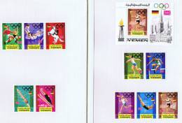 ROYAUME 1972 Jeux Olympiques De Munich 10 Timbres Et Un Bloc * - Yemen