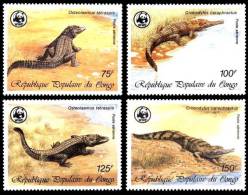 (023 W) Congo  Animals / Animaux / Tiere / Dieren / Fauna / Crocodiles / WWF  ** / Mnh  Michel 1063-66 - Altri & Non Classificati