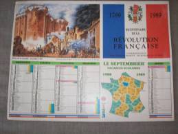 Calendrier Bicentenaire De La Révolution Française - Formato Grande : 1981-90