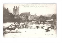CPA : 62 - Mont Saint Eloi : Une Rue Et Les Tours Bombardées ( Vue Peu Commune - War 1914-18