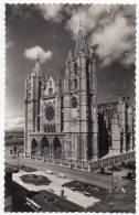 Cpsm - Leon - Fachada Principal De La Catedral - 1954 (9x14 Cm) - León