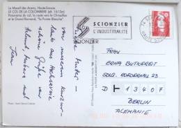 Cp Col Colombiere Multi Vues Aravis Chinaillon Bornand Chalet POINTE BLANCHE Voyagé 1997 Flamme Scionzier INDUSTRIALITE - Scionzier