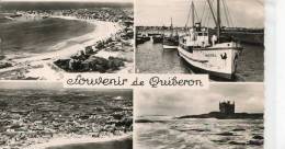 CPSM 56  QUIBERON MULTI VUES 1956 - Quiberon