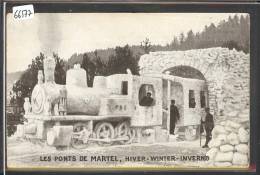 PONTS DE MARTEL - SCULPTURE DE GLACE - LOCOMOTIVE - TRAIN - BAHN - B ( LEGERS PLIS ) - Ponts-de-Martel