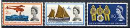 1963 Great Britain Set Of 3 MNH(**) Stamps Boat Conference Scott 395-97, High Value Is Phosphor!!! - Unused Stamps