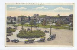 Providence RI Union Station And Park   2 SCANS - Providence