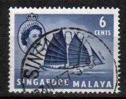 SINGAPORE - 1955 YT 32 USED - Singapour (...-1959)